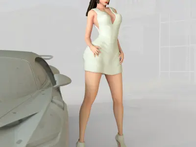 PG girl pack - Car model - PG - Pretty - Ready for 3D print 3D print model