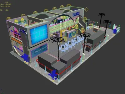 Exhibition - Area - 25X12-3DMAX2012-010 3D model