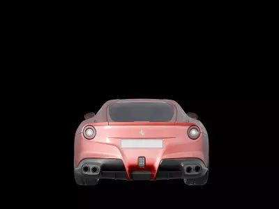 Ferrari F12 Berlinetta Low-poly 3D model