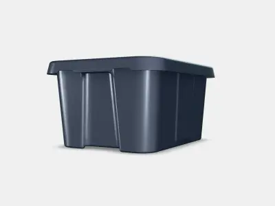 KLAMTARE Box with lid in-outdoor Low-poly 3D model