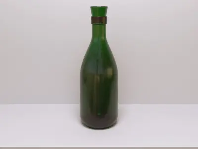 Wine Bottle  Free low-poly 3D model