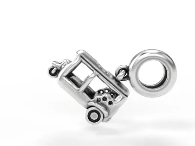 Tuk-Tuk Charm 3D print model