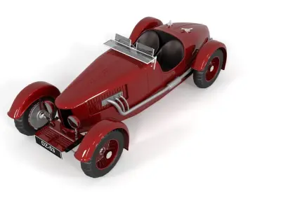 retro car am1934 3D model