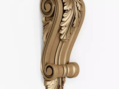 Decorative Corbel for cnc 3D model