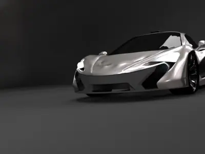 McLaren futuristic sports car 3D model