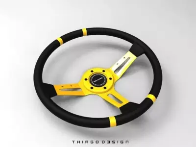 Volante Esportivo  Low-poly 3D model