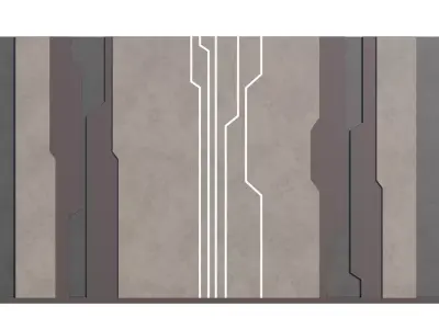 Interior Wall Design 3D Model Low-poly 3D model