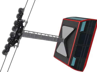 Cableway Cabin  3D model