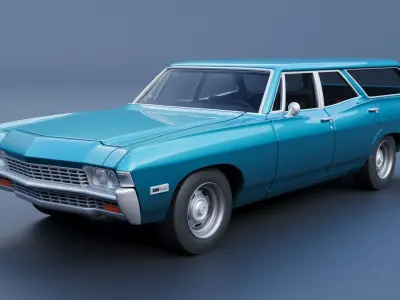 Chevrolet Impala Wagon 1968  3D print model