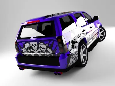 Car Rock Low-poly 3D model