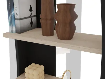Nestor bookcase Free low-poly 3D model