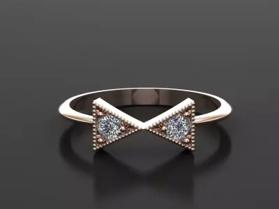 Solitaire Ring Version 1 SR42 3D model