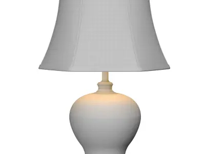 Modern European Style Ceramic Decorated Nightstand Table Lamp 3D model