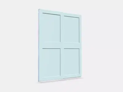 GRIMO Pair of sliding doors 2 Low-poly 3D model