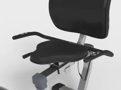 EXERCISE RECUMBENT BIKE Low-poly 3D model