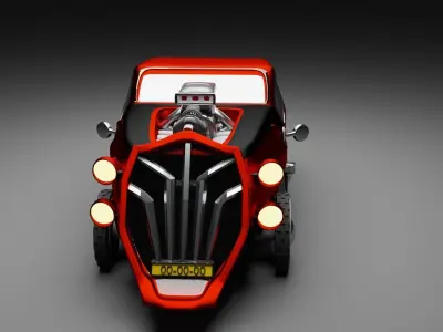 Low poly car 3D model from CGTrader