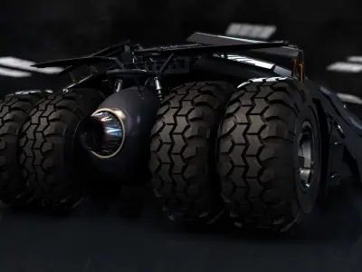 Dark Knight Batmobile 3D model