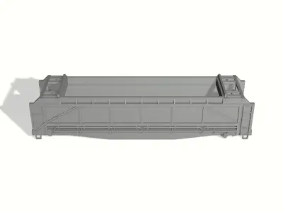 HO Southern Railway 50-Ton Crosstie Car Pack 3D print model