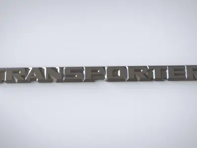 Logo Volkswagen and Transporter car modification 3D print model
