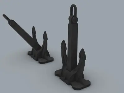 Ship Anchor PM 3D model