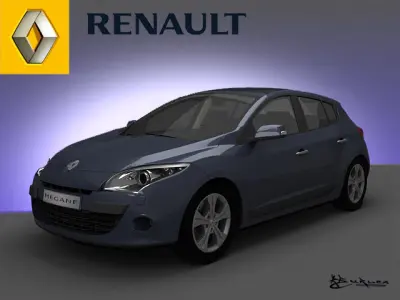 Renault Megane III 2009 Pack1 3D model