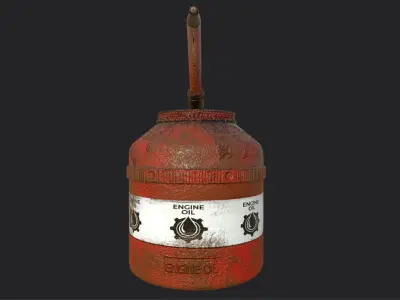 Oil Can  Low-poly 3D model