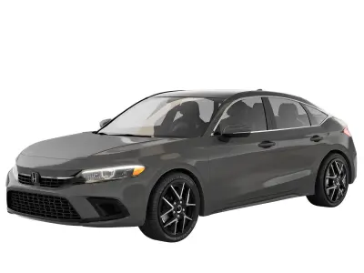 Honda Civic hatchback 2022 3D model