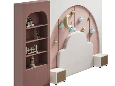 Kids wall panell 9 3D model