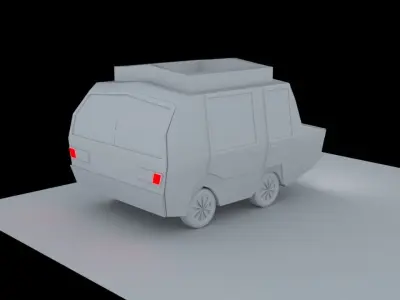 toon car 3D model