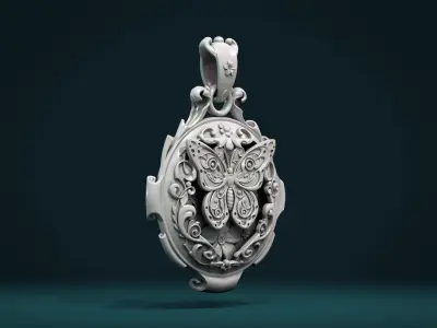 Butterfly Pendant II 3D print model