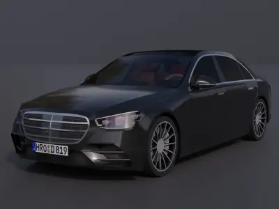 Generic Luxury Sedan 5 Low-poly 3D model