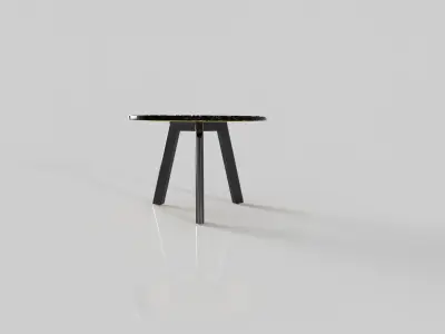 Round side table 3D model