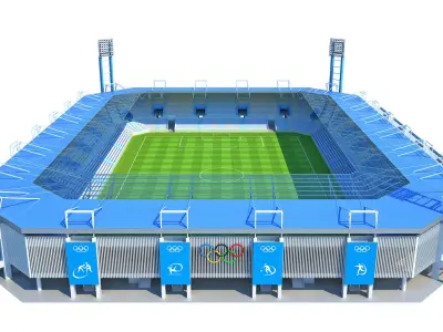 Football Stadium 3D model