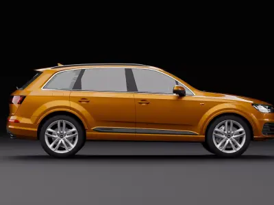 Audi Q7 Tfsi e Orange Dark 3D model