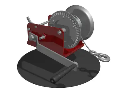  WINCH CAR for SUVs and ATV R4 3D model