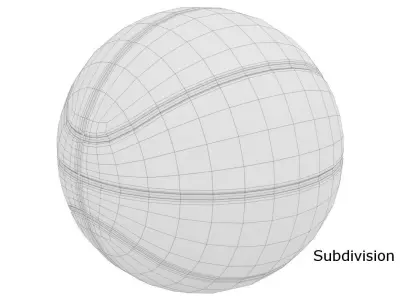 Basketball ball 3D model 15