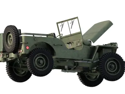 WILLYS JEEP 1940S 3D model