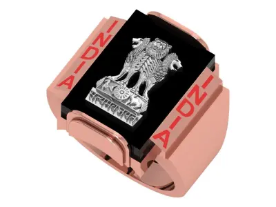 Indian Ashoka Ring 3D print model