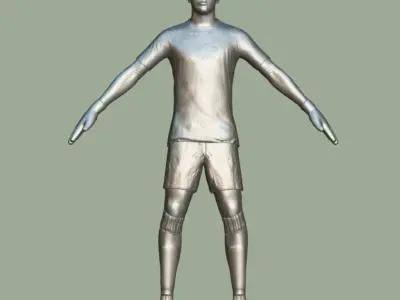 T-Pose Rigged Jordan Pickford England Euro 2024 3D model