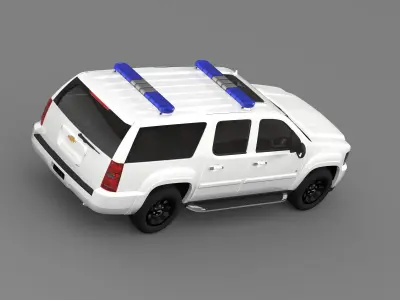 Chevrolet Suburban Z71 Police 2012 3D model