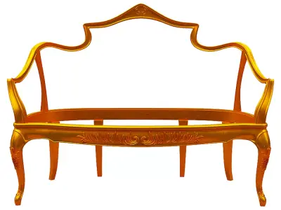 Classical sofa frame 3D model