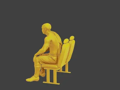 Soccer Player SP 014 3D print model