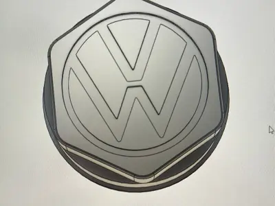 VW Beetle Smith wheels cap 3D print model