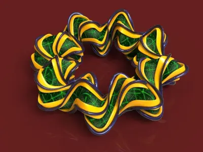 Spiral Torus Free 3D model