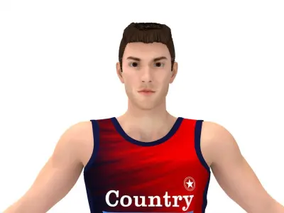 Athlete Runner 3D model