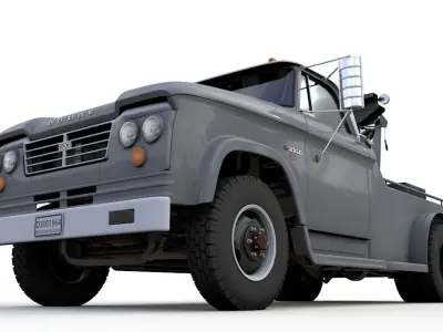 Dodge D300 Tow Truck 1964 3D model