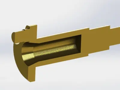 Crankshaft brass fitting 3D model