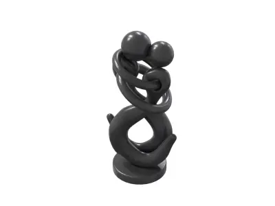 abstract sculpture 3D model
