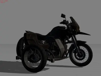 Motorcycles Low-poly 3D model