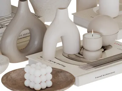 Decorative Set-02 3D model purchase